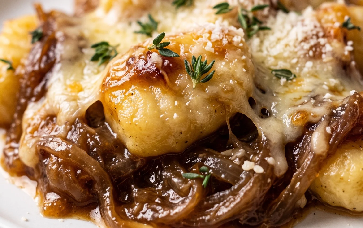 Baked French Onion Gnocchi