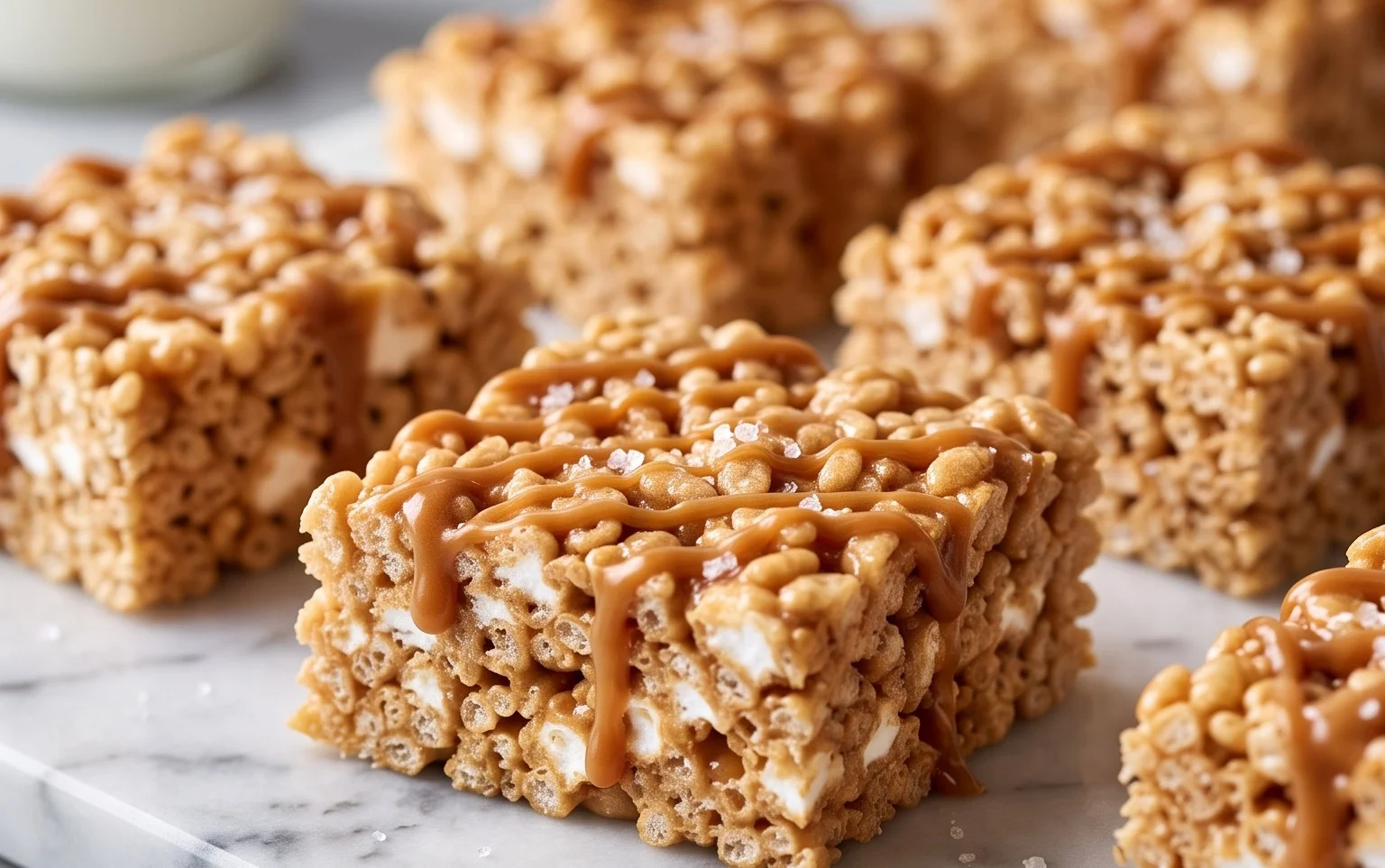 Salted Caramel Rice Krispie Treats Recipe